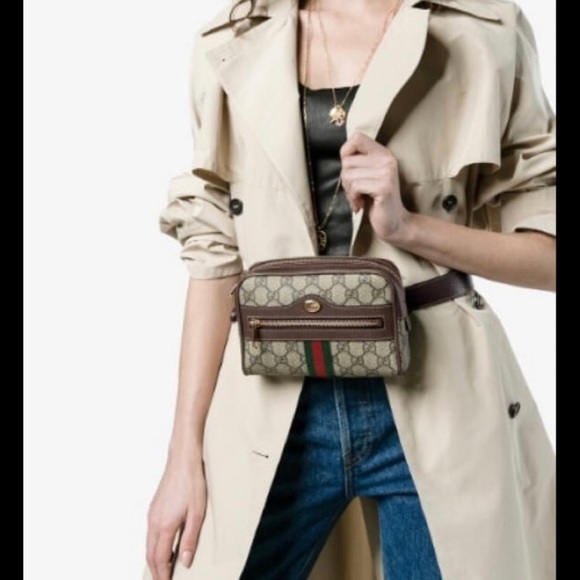 Gucci Ophidia Belt Bag GG Supreme Size 85 Belt - Picture 16 of 16